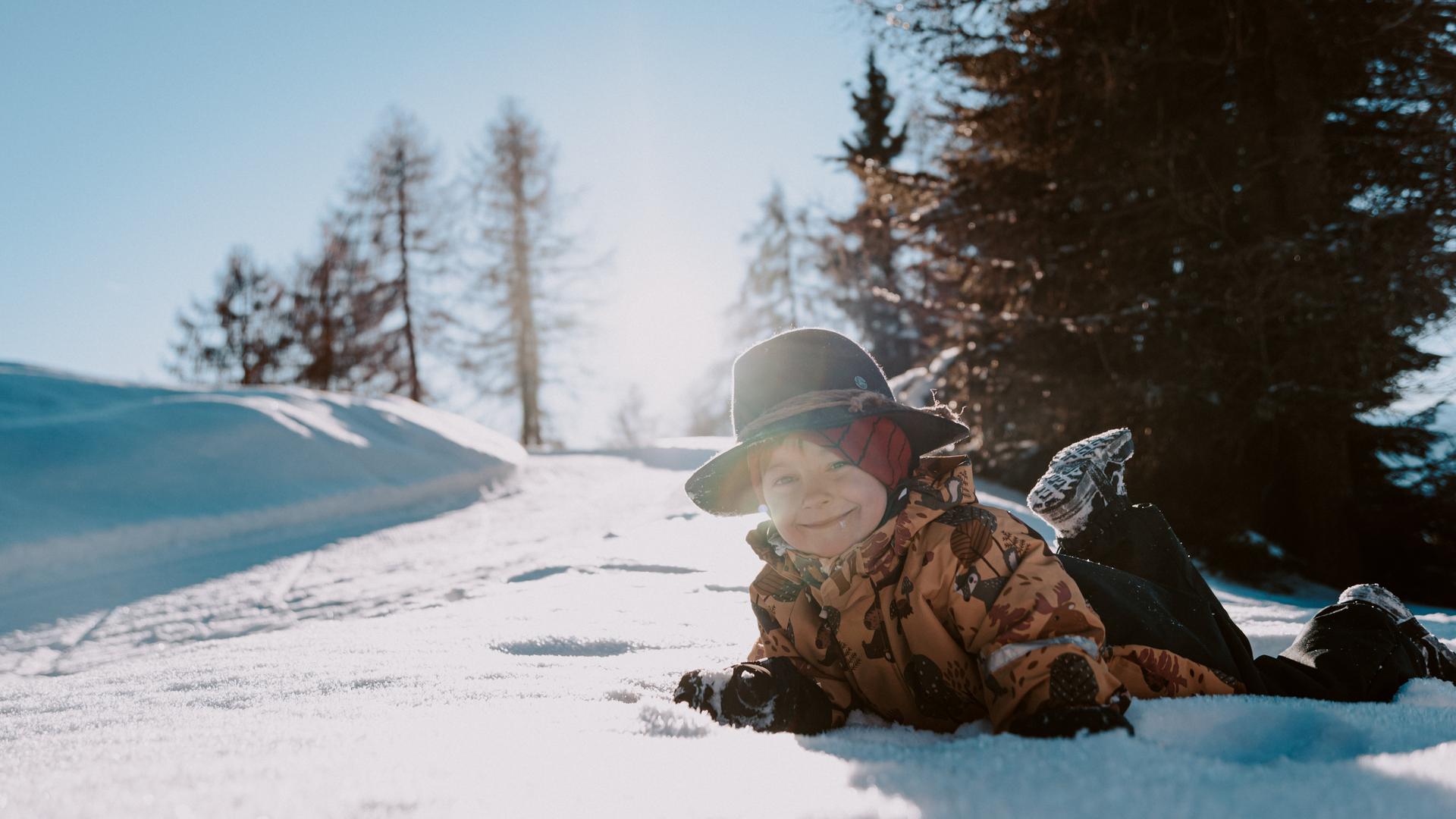 Child in snow